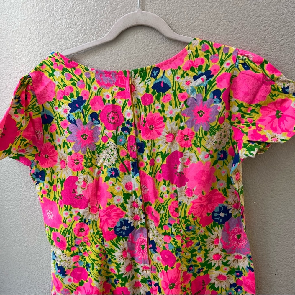 Vintage 1960 Handmade Mod Shift Short Sleeve Flow… - image 4